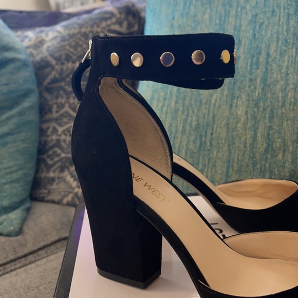 Nine West Sharmain Black Heels 6.5M - Picture 6 of 6